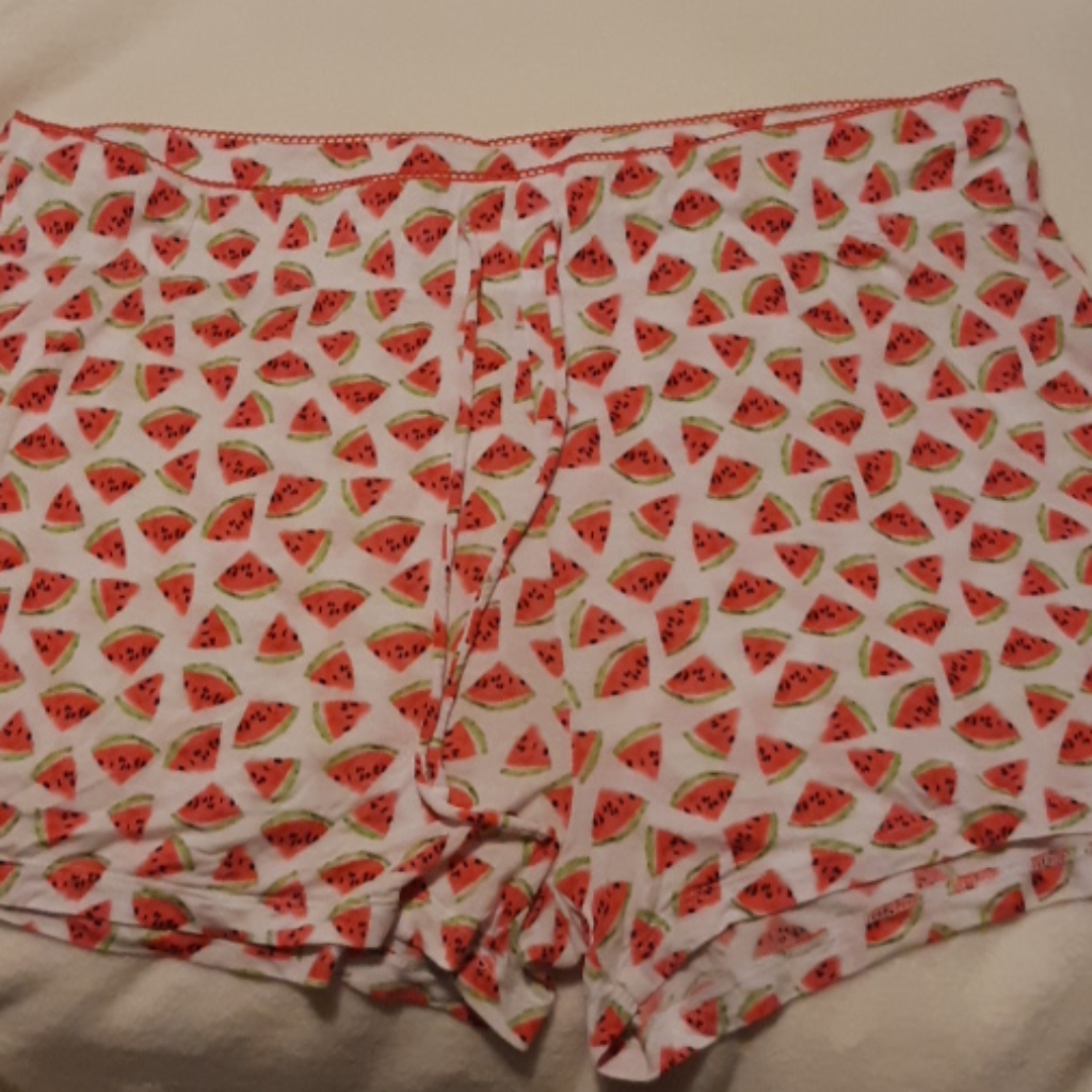 Nwot Watermelon Print Pajama Shorts